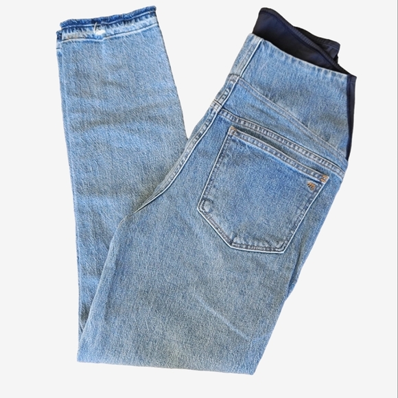 Madewell Maternaty Medium Wash Blue Jeans - Picture 1 of 12